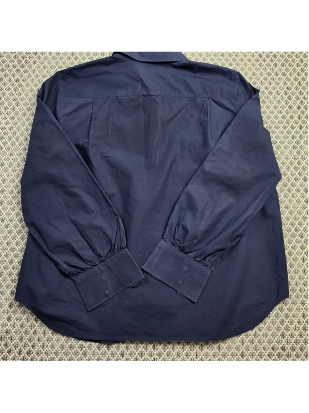 Tory Burch Womens Button Up Shirt Bundle Size 12 Navy Long Sleeve Cotton